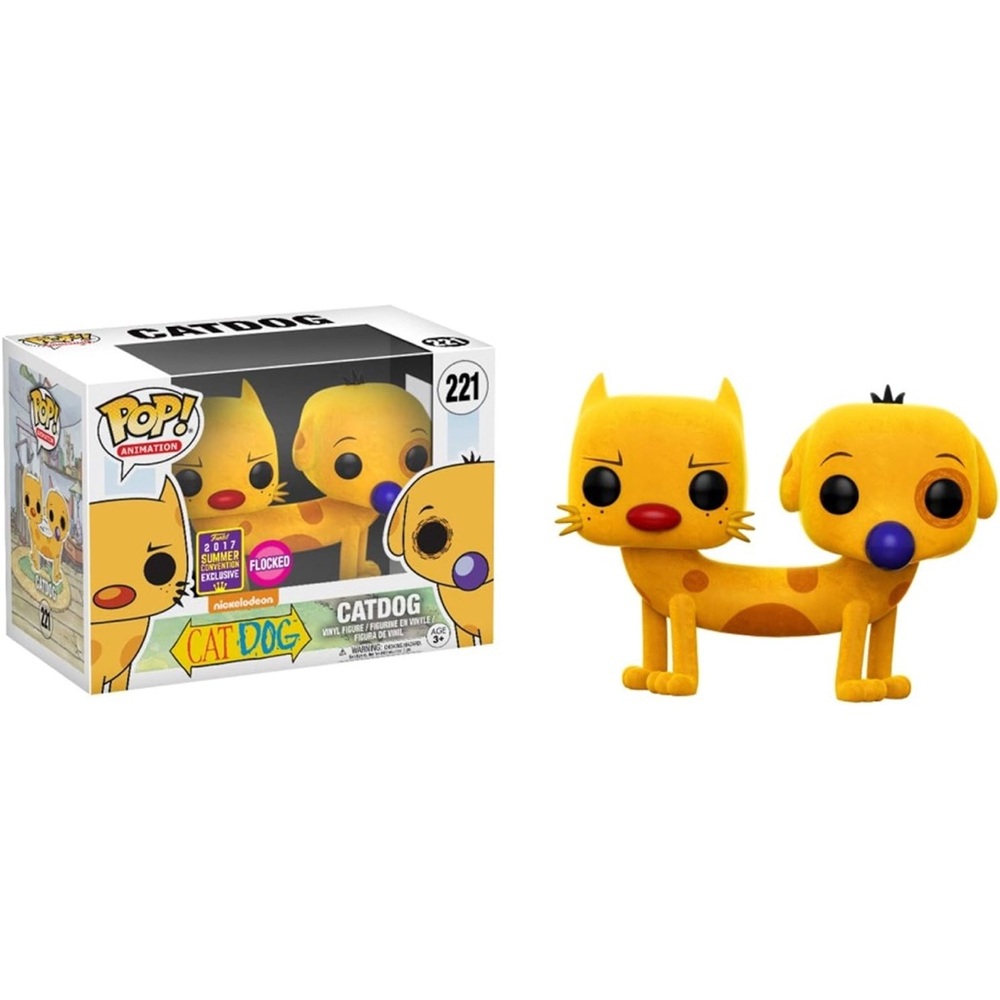 Funko POP CATDOG 221 Flocked Catdog SDCC Summer Convention Exclusives